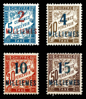 Delcampe - ** N°5f//8e, Les Quatre Valeurs Sans Accent Grave Sur Le 1er 'E' De MILLIEMES. SUP (certificats)  Qualité: **  Cote: 141 - Ungebraucht