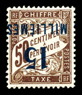 Delcampe - ** N°8A, 15m Sur 50c Lilas: Surcharge Renversée. TTB  Qualité: **  Cote: 315 Euros - Ungebraucht