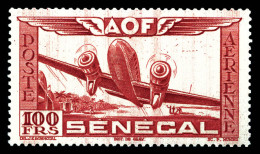 ** N°30a, 100F Rouge Et Carmin: Centre Omis, Fraîcheur Postale, SUP (certificat)  Qualité: **  Cote: 1450 Euros - Airmail