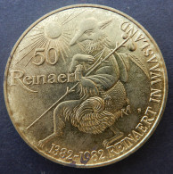 België Belgique Belgium Gedenkpenning Médaille Sint-Niklaas 1982 Reinaert In Het Waasland 50 Reinaert (1552) - Pièces écrasées (Elongated Coins)