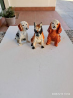 PORCELLANA BIQUIT - CANI COCKER SPANIEL - BULLDOG - SCOTTISH COCKER MINIATURE VINTAGE - Non Classificati