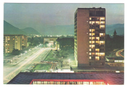 PIATRA NEAMT,  EVENING PANORAMIC VIEW, CEAHLAU HOTEL, POSTCARD STATIONERY, Cod.1550/75, 1975, ROMANIA - Postal Stationery