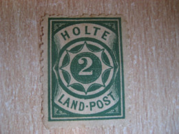 HOLTE 2 Land-Post Privat Private Local Stamp DENMARK Slight Faults - Local Post Stamps