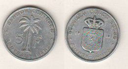 Rwanda Urundi 5 Francs 1958 Ruanda Burundi 5 Franchi - 1951-1960: Baudouin I