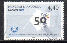 PRINCIP D'ANDORRA Français FRENCH ANDORRE FRANCE FRANCESE 1999 ART ARTE FOTOGRAFICO 4.40fr USATO USED OBLITERE - Gebruikt