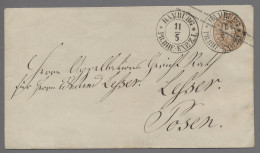 Hamburg - Preussisches Oberpostamt: 1863, Preußen 3 Sgr.-Ganzsachenumschlag (U 2 - Hamburg