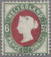 Helgoland - Marken Und Briefe: 1890, Victoria, Deutsche Und Englische Wertangabe - Heligoland