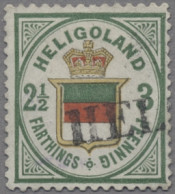 Helgoland - Marken Und Briefe: 1876, Wappen Von Helgoland, 2 ½ F. / 3 Pf. Dunkel - Heligoland