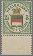 Helgoland - Marken Und Briefe: 1877, Wappen Von Helgoland, 2 ½ F. / 3 Pf. Grün / - Heligoland
