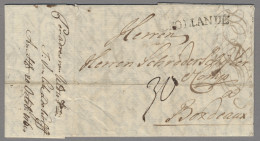 Preußen - Vorphilatelie: 1764, Brief Von Elbing Nach Bordeaux, Forwarded über Am - Prephilately