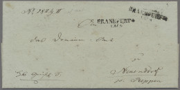 Preußen - Vorphilatelie: (1831), Cholerabrief, POST/SANITAETSSTEMPEL/ZU FRANKFUR - Prephilately