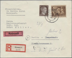 Deutsches Reich - 3. Reich: 1944, Zwei R-Briefe Der 2.Gewichtsstufe Ab "ALLENSTE - Covers & Documents