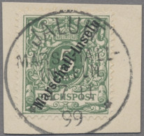 Deutsche Kolonien - Marshall-Inseln: 1899, Krone/Adler Mit Steilem Aufdruck "Mar - Marshall Islands