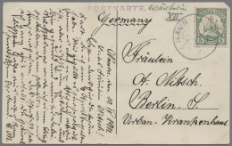 Deutsche Kolonien - Marshall-Inseln: 1911, Kaiseryacht, 5 Pfg. Als EF Auf Ansich - Marshall Islands