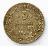 Hessen-Kassel: 1828, "Wilhelm II." 1/3 Thaler Aus 625er Silber In Sehr Schöner F - Other & Unclassified