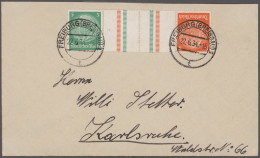 Deutsches Reich - Zusammendrucke: 1933/1940, Saubere Partie Von Neun Briefen Mit - Se-Tenant