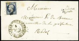 Lettre N°10 (pd) OBL PC 2791 + Cursive "11 La Salvetat Peyrales" + Grand CAD T13 "Villefranche De Rouergue" (1853) Sur L - Other & Unclassified