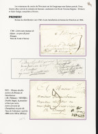Lettre 3 Plis : Lettre Sans Marque Avec Taxe Manuscrite De 3 Sols De Nevers - Double Cursive "56 Prémery Nevers" (1822 - - Other & Unclassified