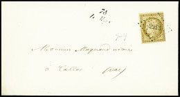 Lettre N°1a Filet Touché, Obl. PC 2213 S. Env., Cursive 78/LE MUY, R, B/TB - Other & Unclassified