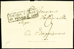 Lettre Cachet D'Essai Encadré TOULON.VAR 78/17 FEVRIER 1828 Sur LAC, TB - Other & Unclassified