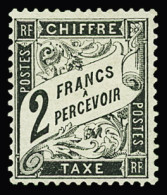 * N°23 2f Noir, Neuf *, Inf. Ch., Bien Centré, TB. Signé Calves - Altri & Non Classificati