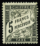 * N°24 5f Noir, Neuf *, Frais Et TB. Signé JF.Brun - Altri & Non Classificati