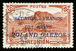 Obl N°1 50c Rouge, Roland Garros, Obl., TB - Other & Unclassified