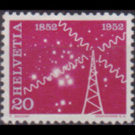 SWITZERLAND 1952 - Scott# 342 Telecom. 20c No Gum - Ongebruikt