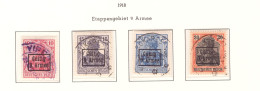 Roumanie  - 1918 - Occupation Allemande - 9e Armee - Timbres D'Allemagne Surcharges - Obliteres - Occupations