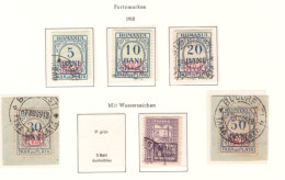 Roumanie  - 1918 - Occupation Allemande - 9e Armee - Timbres Taxe  Surcharges - Obliteres - Occupations