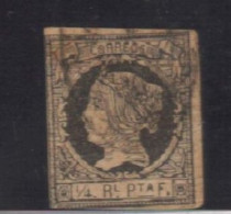 1862.Edifil Nº 11 Correo Interior Ysabel 2ª.1/4c.Usado.Algún Margen Justo.Sello Raro En Usado - Kuba (1874-1898)