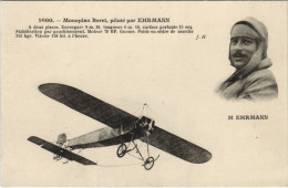 Delcampe - PC Pilote, Aviateur EHRMANN Monoplan BOREL AVIATION (a27121) - Flieger