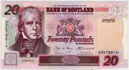 Great Britain Scotland £20 Pounds Banknote - 10 Pounds