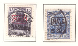 Roumanie  - 1917 - Occupation Allemande   Timbres D'Allemagne Surcharges  - Obliteres - Occupations