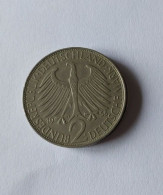 --1--pièce--2--Mark--Deutsches Mark --Max Planc-1958-D--Qualité-En--TTB+++++VENDU-EN-L'ETAT--- - 2 Mark