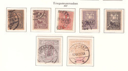 Roumanie  - (1917)  - Occupation Allemande   Kriegssteuermarken  - Obliteres - Occupations