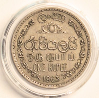 CEYLON -  1 Rupee 1963, KM# 133 (#8705) - Sri Lanka