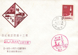 Taiwan 1971 Air Defense Day Commemorative Cover With Missile Cachet And Postmark - Lettres & Documents