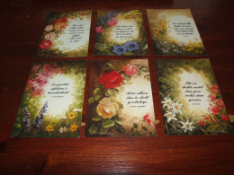 79353- 6x ILLUSTRATIES MET SPREUKEN - Other & Unclassified