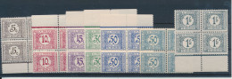 BELGIAN CONGO COB TX66/72 BLOCKS OF 4  MNH - Nuovi