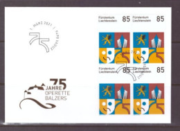 Liechtenstein 2021 - FDC - 75 Jahre Operette Balzers - Briefe U. Dokumente