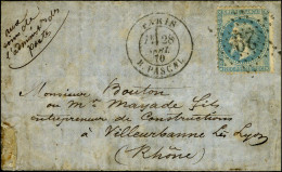 Etoile 29 / N° 29 Def Càd PARIS / R. PASCAL (rare) Sur Lettre Pour Villeurbanne, Au Verso Càd D'arrivée 17 OCT. 70, Au R - War 1870