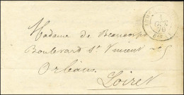 Càd ARMEE DU RHIN / Bau AL 1 OCT. 70 Sur Lettre Avec Texte Daté De Saint-Maur Le 1er Octobre 1870 Adressée En Franchise - War 1870