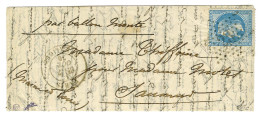 Etoile 23 / N° 29 Càd PARIS / RUE ALIGRE 7 OCT. 70 Sur Lettre Par Ballon Monté Pour Saumur (texte Intéressant). Au Verso - War 1870