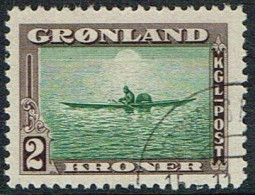 1945. New York Issue. 2 Kr. Green/sepia Kayak. (Michel 15) - JF164768 - Gebraucht