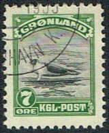 1945. New York Issue. 7 Øre Black/green Seal On An Ice-floe. (Michel 10) - JF164772 - Gebraucht