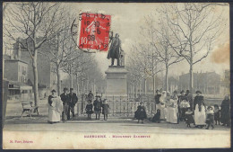 Delcampe - NARBONNE - Monument Gambetta - 1908 - Animée - Narbonne