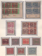 Delcampe - (*) Csehszlovákia 1919 Hradzsin Bélyegek 21 Db Próba / Fázis Nyomata Közte összefüggések - Altri & Non Classificati