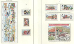 Delcampe - ** Isle Of Man 1994-1998 Kb 40 Klf Sor / Blokk, Leuchtturm Falcmentes Előnyomott Albumlapokon - Altri & Non Classificati