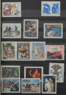 Delcampe - ** Francia, Liechtenstein, Román és Lengyel Festmény Motívum Kiadások, 12 Fekete Lapos Philux Berakóban, Szürke Vászon B - Altri & Non Classificati